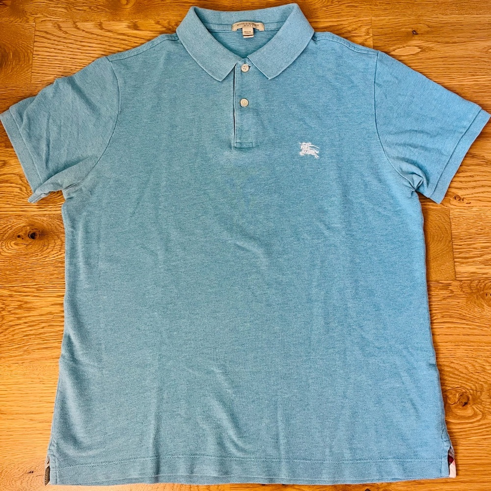 Burberry Sky Blue Polo Shirt